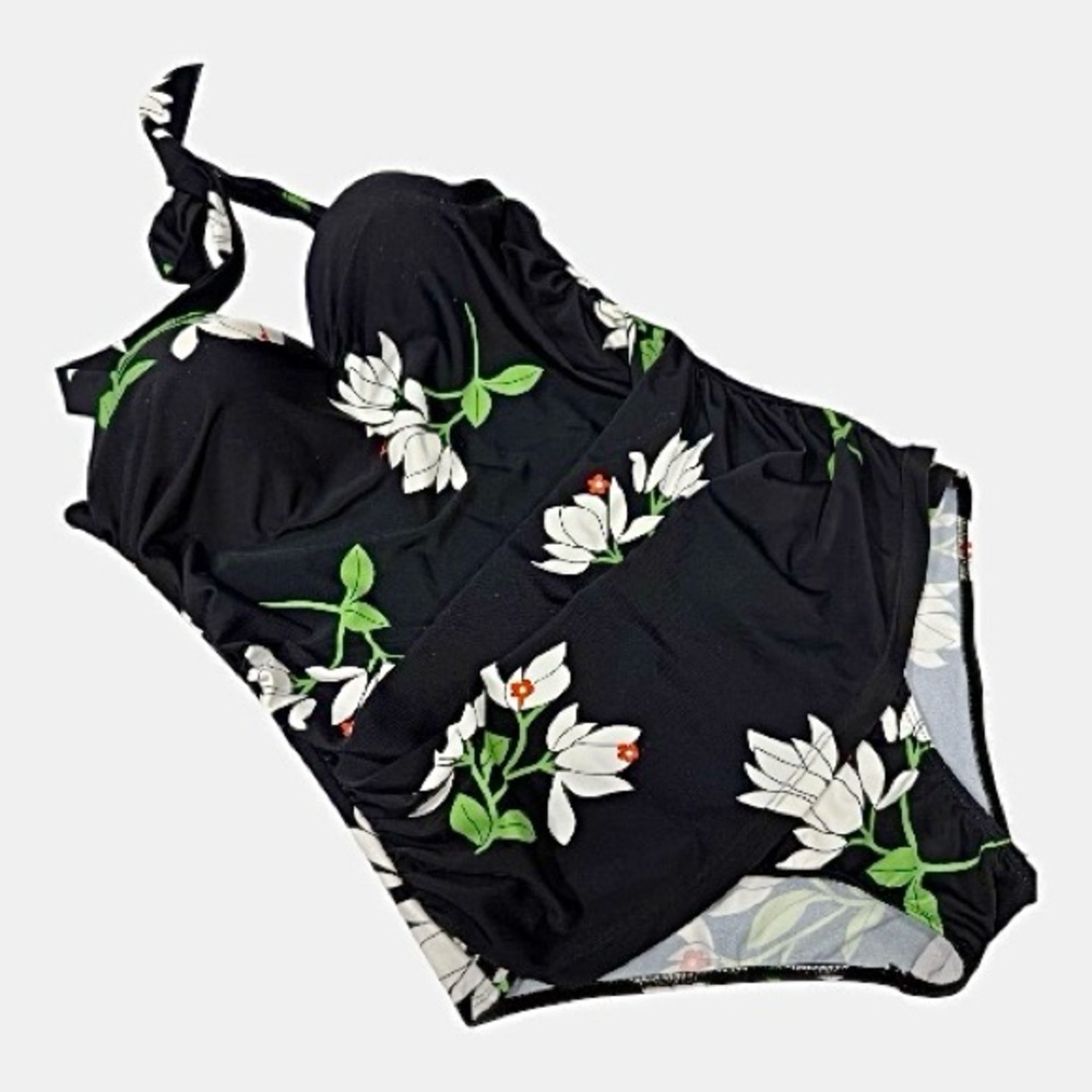 NWOT Ladies One Piece Swimsuit, Sz Lg, Retro Inspired.